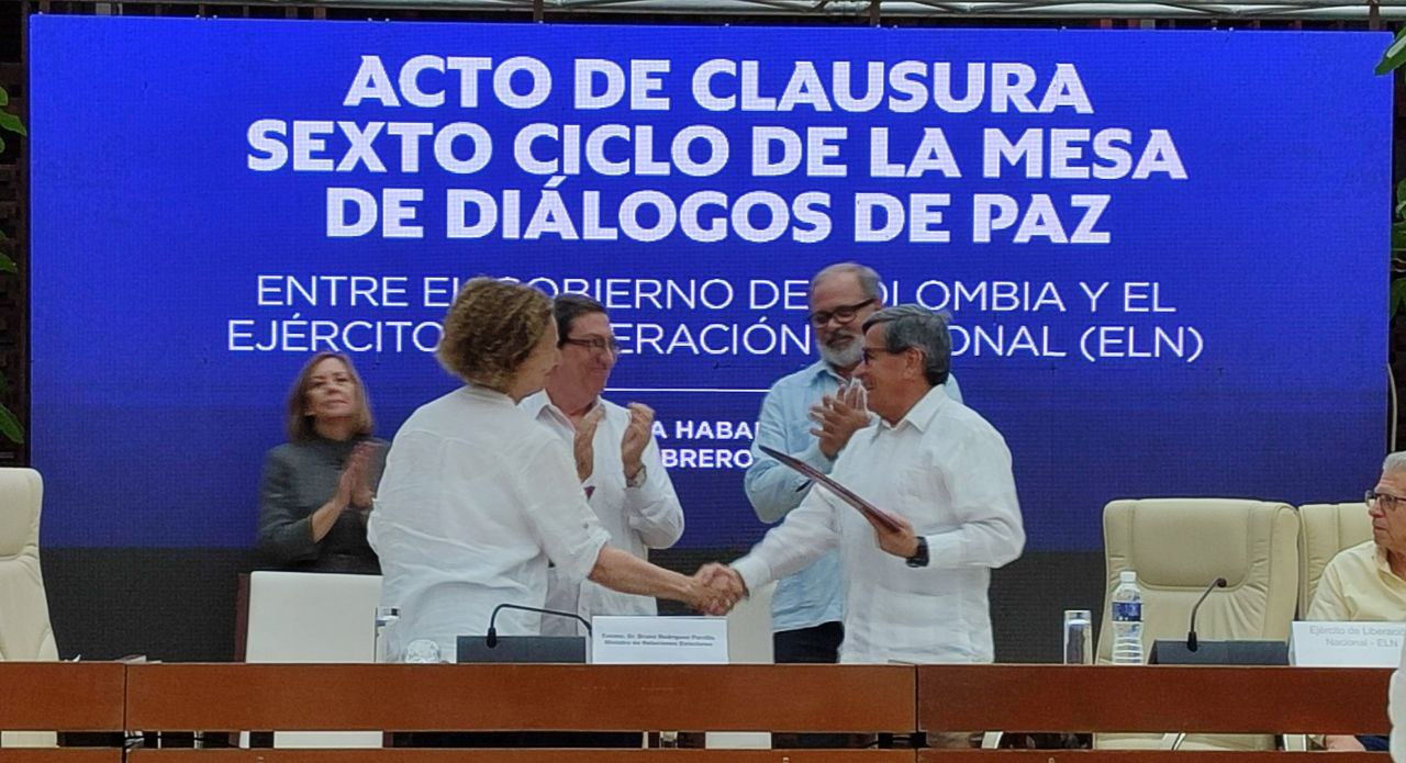 Declaración del Comandante Pablo Beltrán en la clausura del Sexto Ciclo de Conversaciones (La Habana, Cuba)